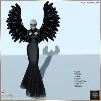 Second Life Marketplace - SAS - Frost Night Gown (MB & FM)